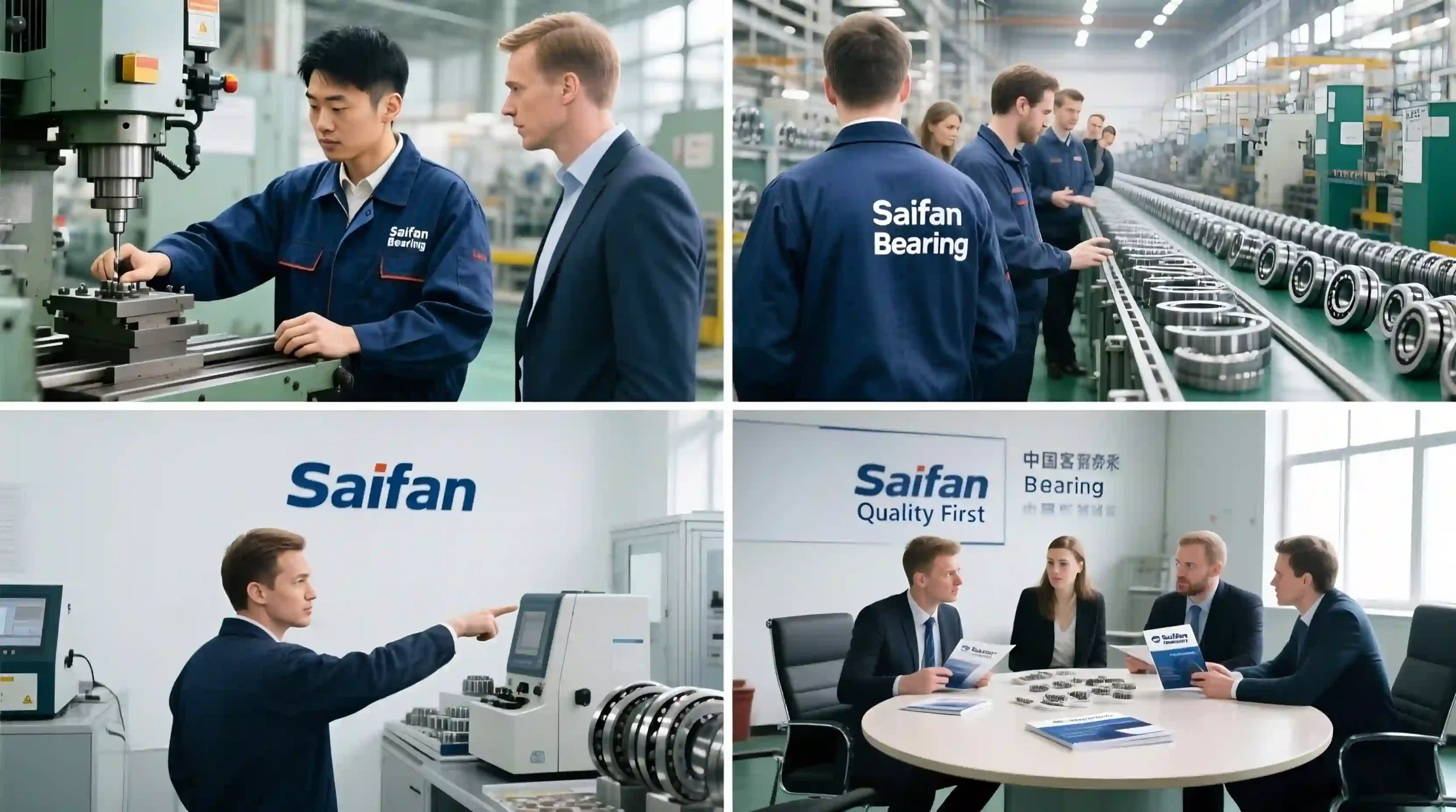 International buyers visiting Saifan Bearing factory
