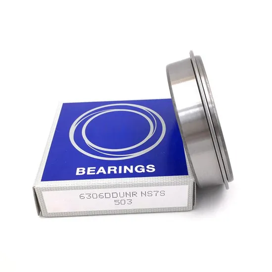 6306 DDUNR Deep Groove Ball Bearing with Snap Ring 30x72x19mm for Industrial Machinery