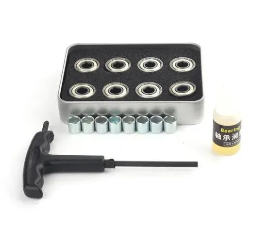 608 Double Cocked Fish Skateboard Bearing for Longboard, Unseparated Single Row Radial