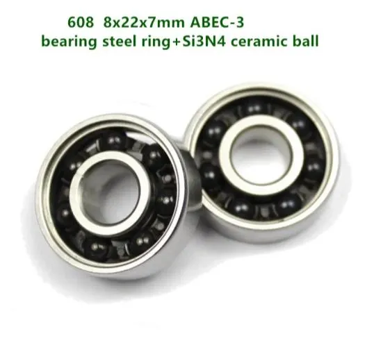 608 Double Cocked Fish Skateboard Bearing for Longboard, Unseparated Single Row Radial