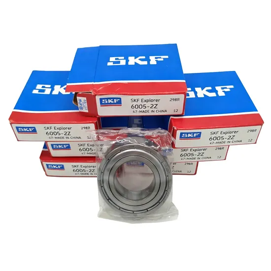 Grease Filled 6005 SKF Deep Groove Ball Bearing for Home Appliance Systems with P0-P2 Precision