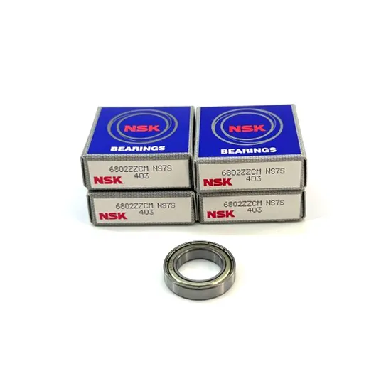 High Precision NSK 6802 Deep Groove Ball Bearing 15X24X5mm for Riveting Equipment