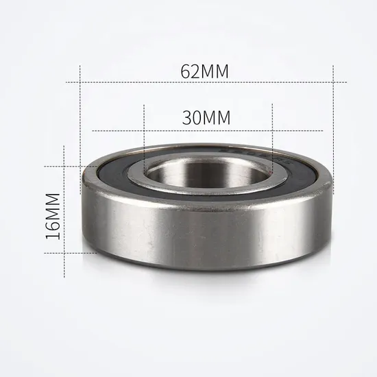 Motorcycle Rear Wheel Bearing 6206 C3 Deep Groove Ball Bearing with Low Noise Long Life 30x62x16mm