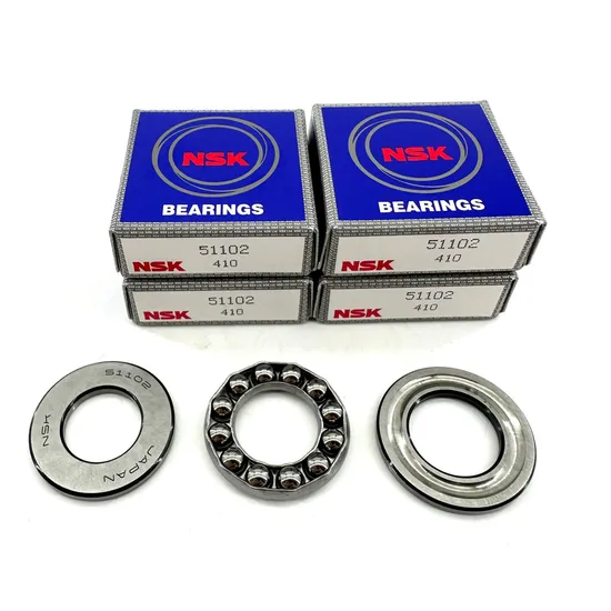 Thrust Ball Bearing 15X28X9 mm NSK 51102 High Precision for Gearbox Car Fan 16.8kN Static Load