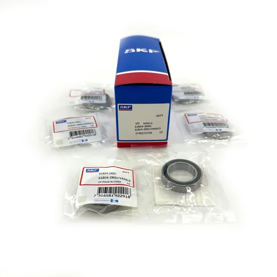 Double Rubber Sealed Deep Groove Ball Bearing SKF 61804-2RS1 20X32X7 mm for Industrial Machinery