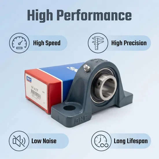 UCPX11 Pillow Block Bearing with Spherical Raceway for High-Speed Machinery