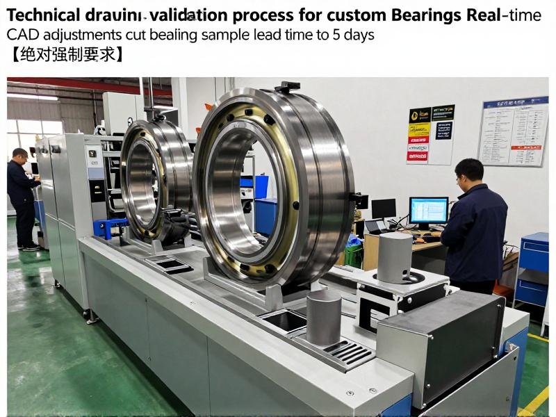 Technical drawing validation process for custom bearings
